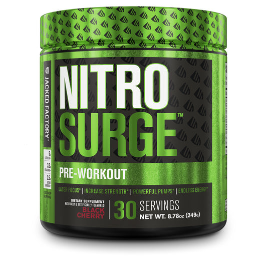 Nitrosurge Pre Workout Powder - 30 Servings, Black Cherry