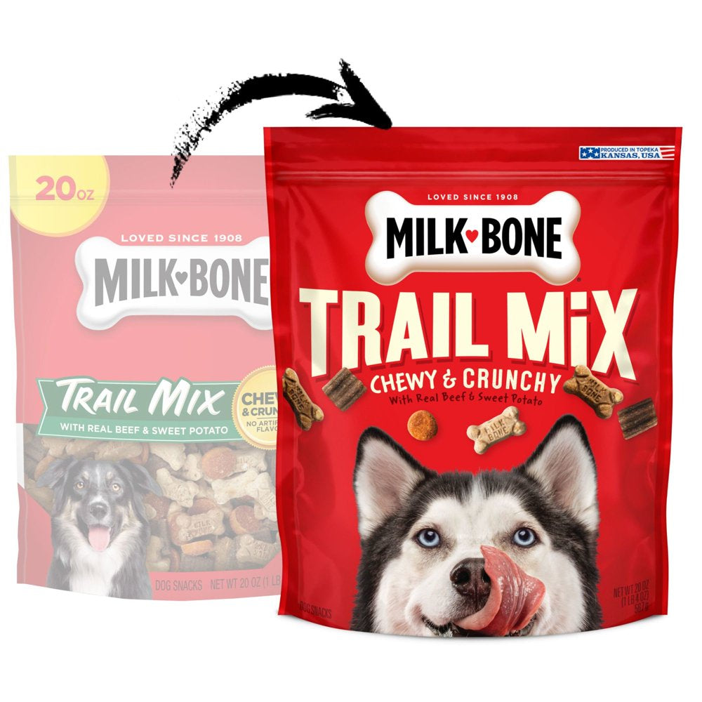 Trail Mix with Real Beef & Sweet Potato Dog Treats, 20 Oz. Bag